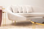 Atelier Del Sofa Sofá de 3 Plazas Eses Left - Beige